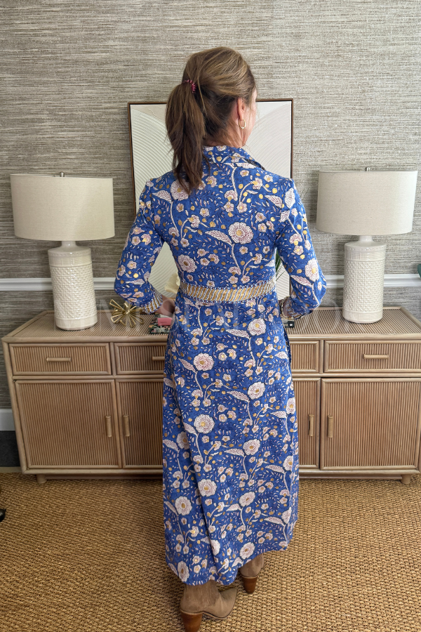 Shirt Maxi Dress, Carolina Blue by Oliphant Mimi Seabrook Shirt Maxi Dress, Carolina Blue by Oliphant Mimi Seabrook