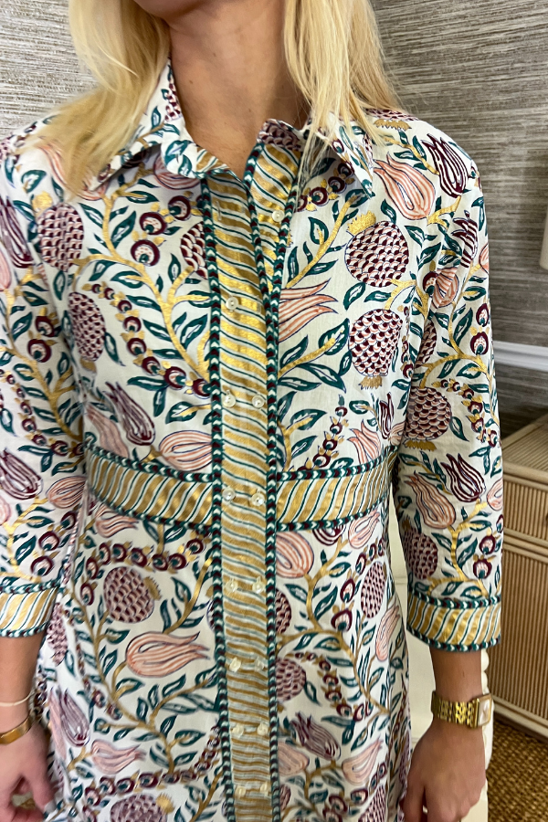 Shirt Maxi Dress, Tupl Teal by Oliphant