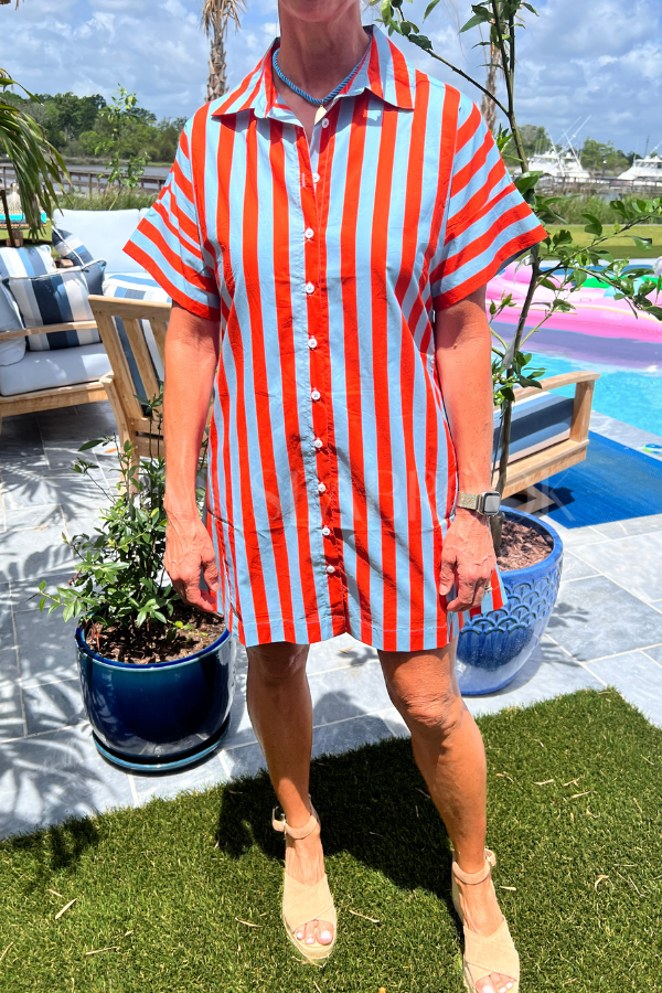 Shoreham dress, blue