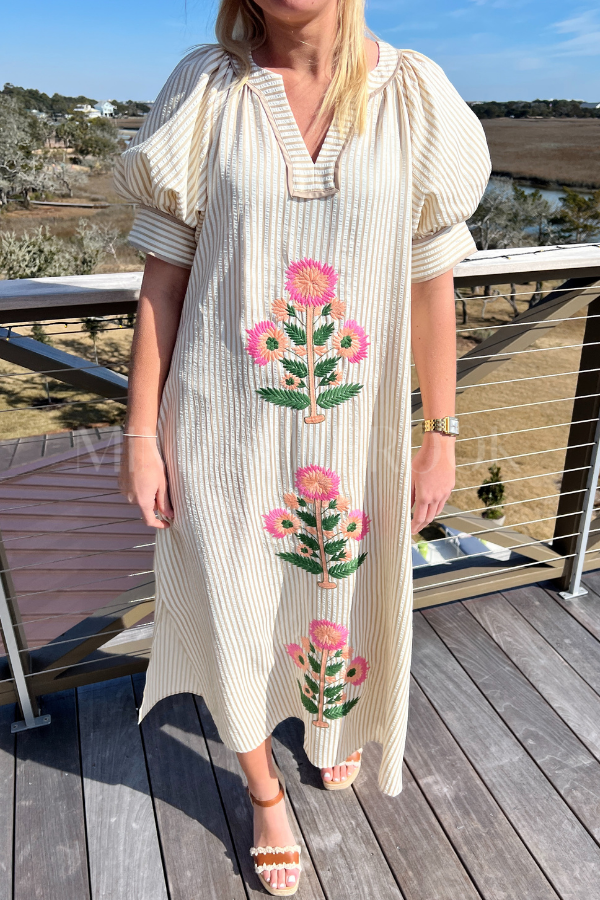 Simeone dress, oatmeal