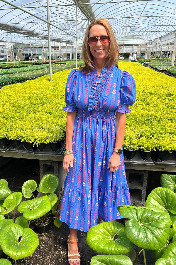 Skyline dress, blue multi