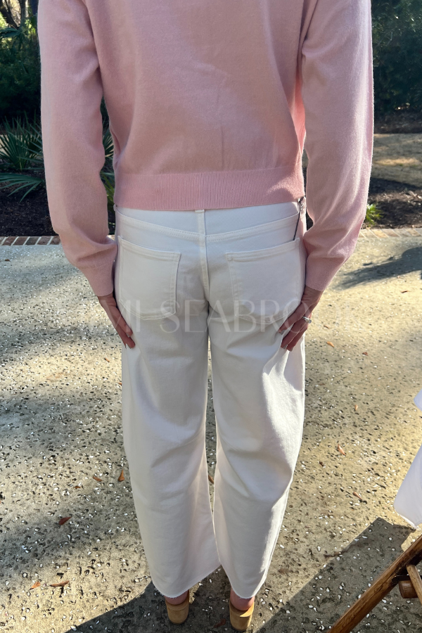 Smithfield barrel jeans, white