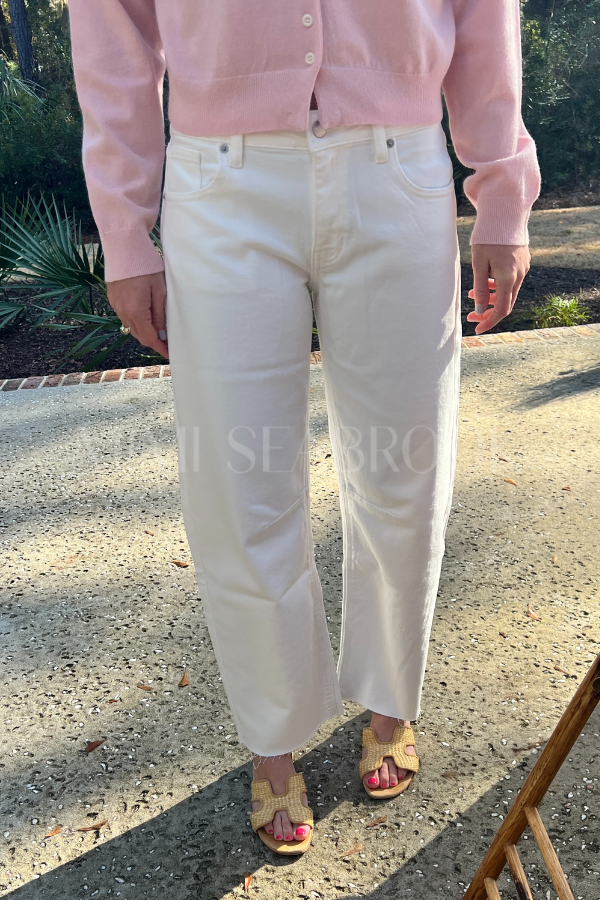 Smithfield barrel jeans, white