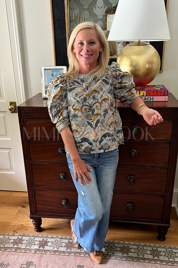 Snake Garden Blue 3D Blouse by Farm Rio