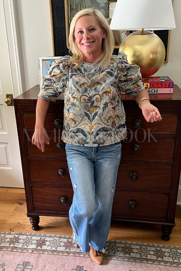 Snake Garden Blue 3D Blouse by Farm Rio