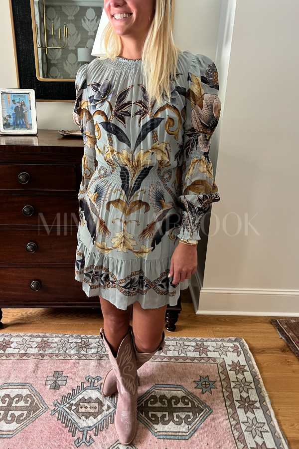 Snake Garden Mini Dress by FARM RIO