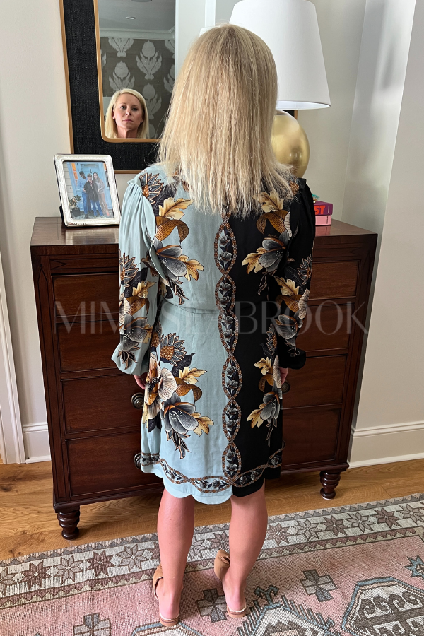 Snake Garden Mix Wrap Wavy Mini Dress by Farm Rio