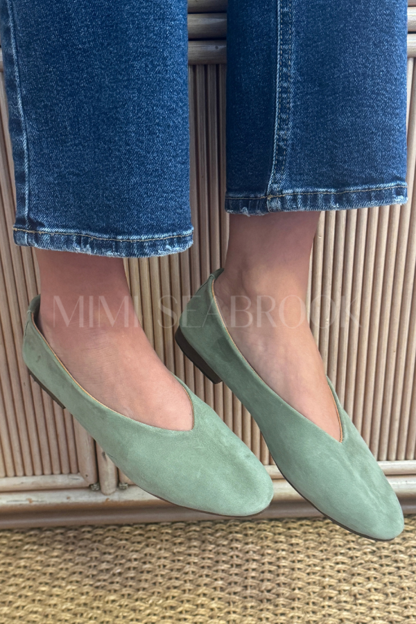 Soho Ballet Flats, sage