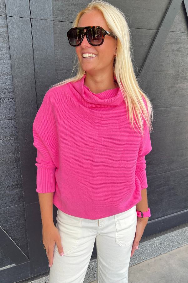 Spires sweater, hot pink