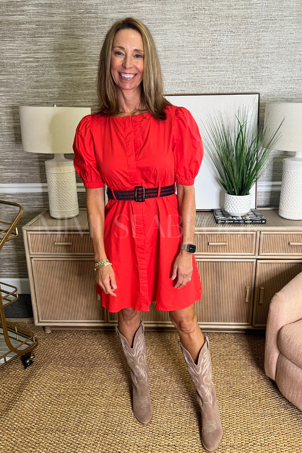 Spirit dress, dawgs print