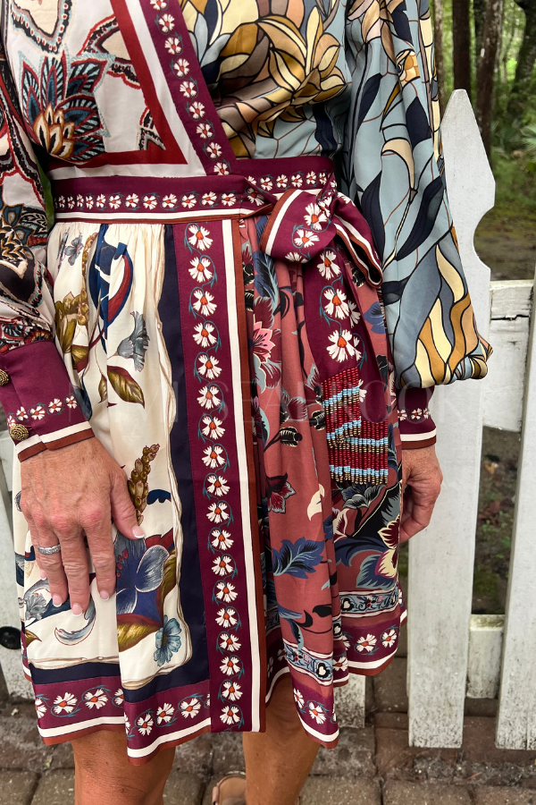 Stained Glass Beauty Scarves Mini Dress by Farm Rio