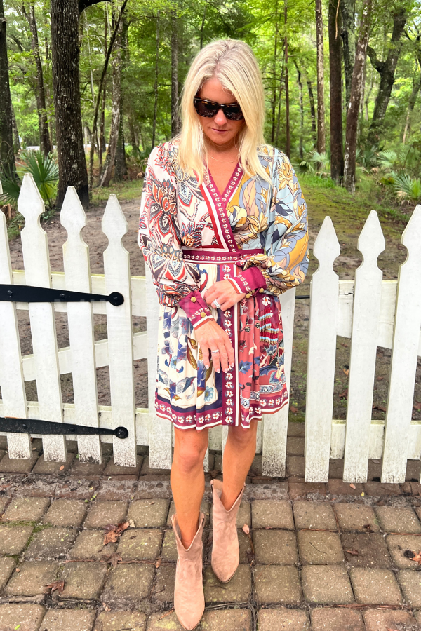 Stained Glass Beauty Scarves Mini Dress by Farm Rio