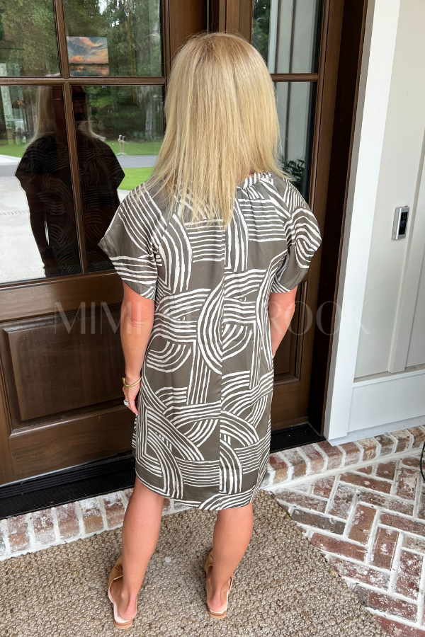 Staten dress, olive