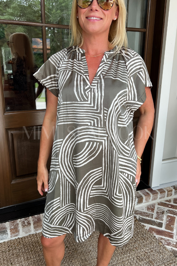 Staten dress, olive