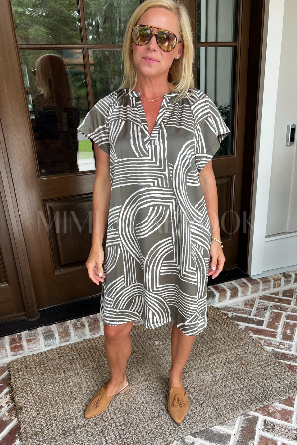 Staten dress, olive