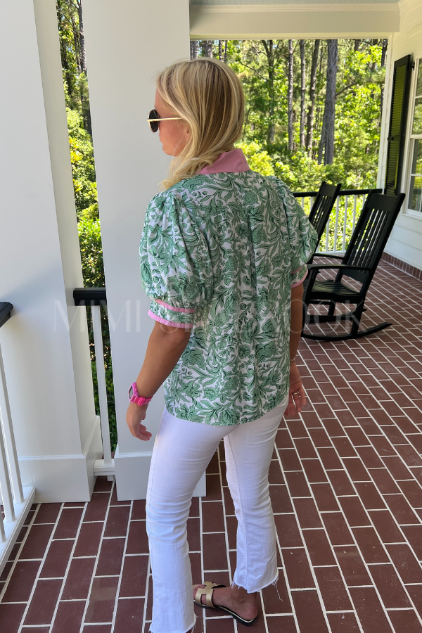 Statham top, green