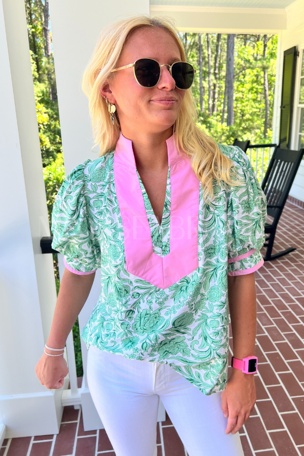Statham top, green