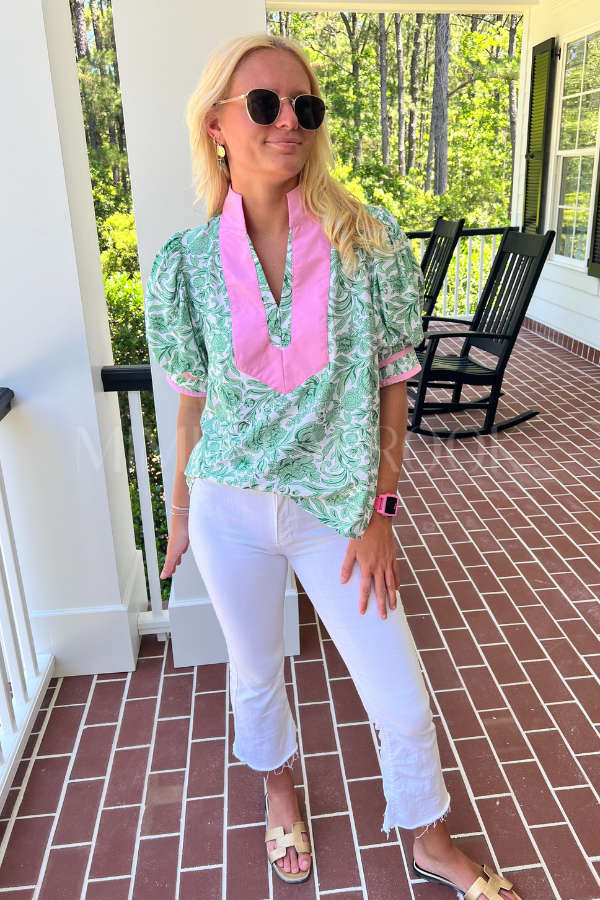 Statham top, green