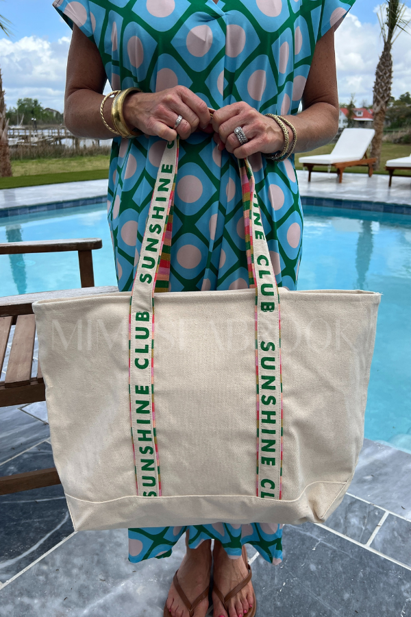 Sunshine Club Canvas Tote by Sunshine Tienda