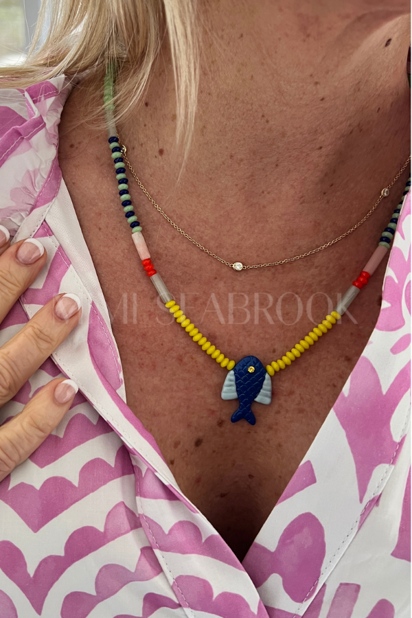 Swift necklace, green