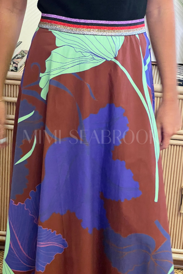 Swing Skirt, Hague Cobalt by Oliphant