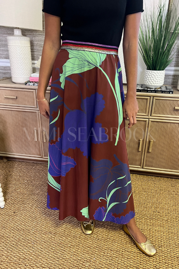 Swing Skirt, Hague Cobalt by Oliphant