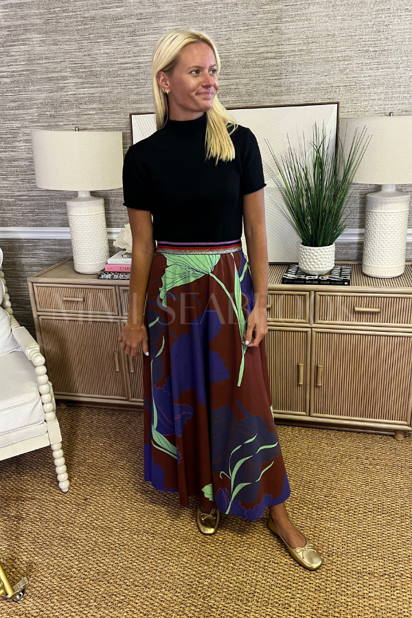 Swing Skirt, Hague Cobalt by Oliphant