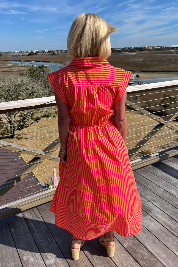 Sylvan dress, hot pink