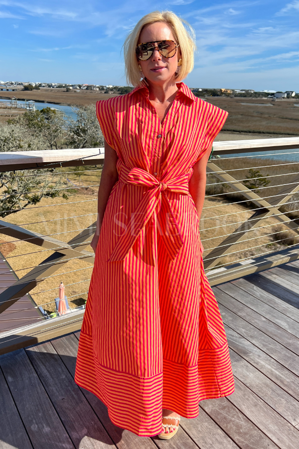 Sylvan dress, hot pink