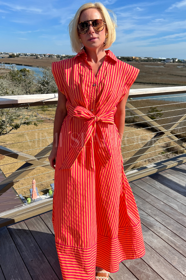 Sylvan dress, hot pink