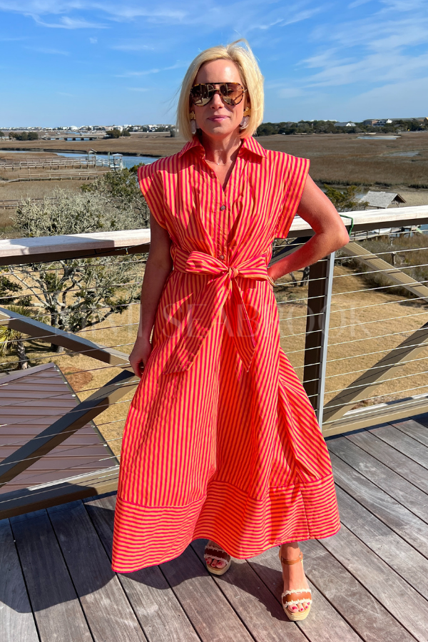 Sylvan dress, hot pink