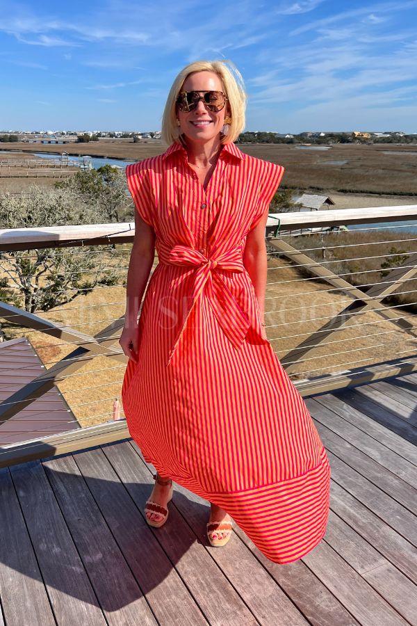 Sylvan dress, hot pink