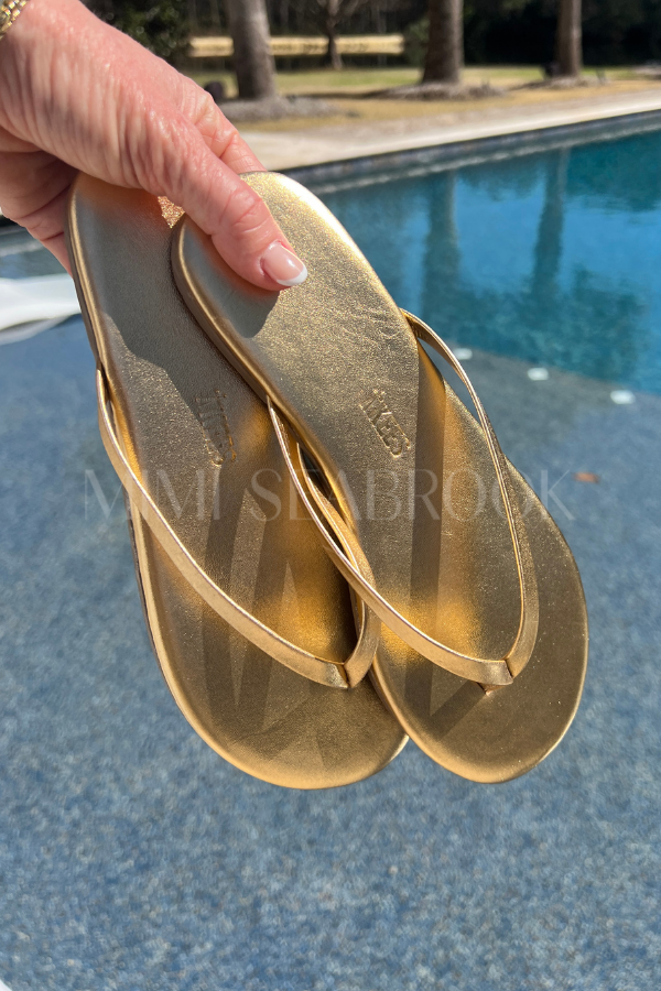 TKEEs Metallics Flip Flops