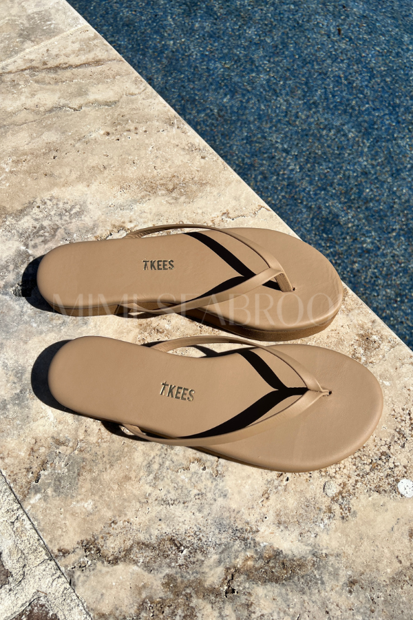 TKEEs Platform Lily flip flops, cocobutter