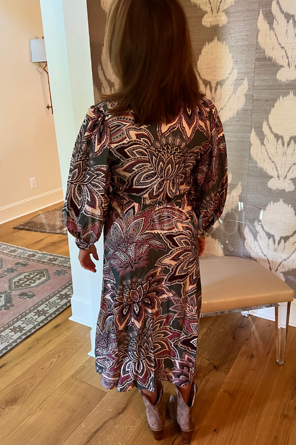 Tapestry Flowers Midi Dress by Farm Rio