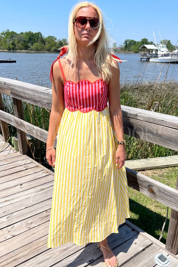 Taylor dress, lemon orange