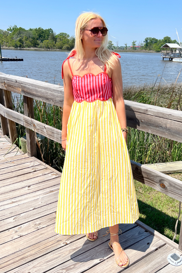 Taylor dress, lemon orange