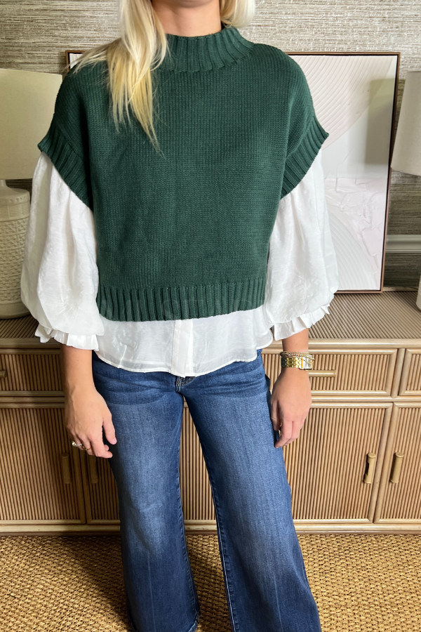 Thea sweater, emerald