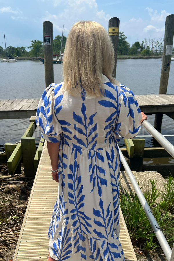 Tia dress, blue
