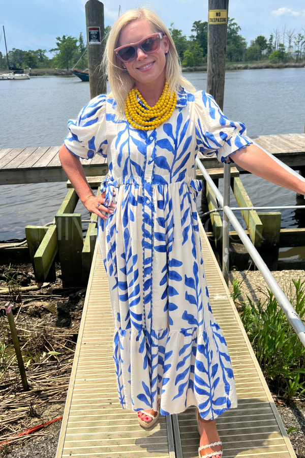 Tia dress, blue