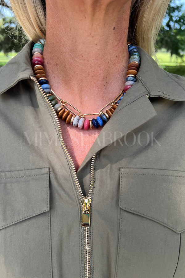 Tidal necklace, multi