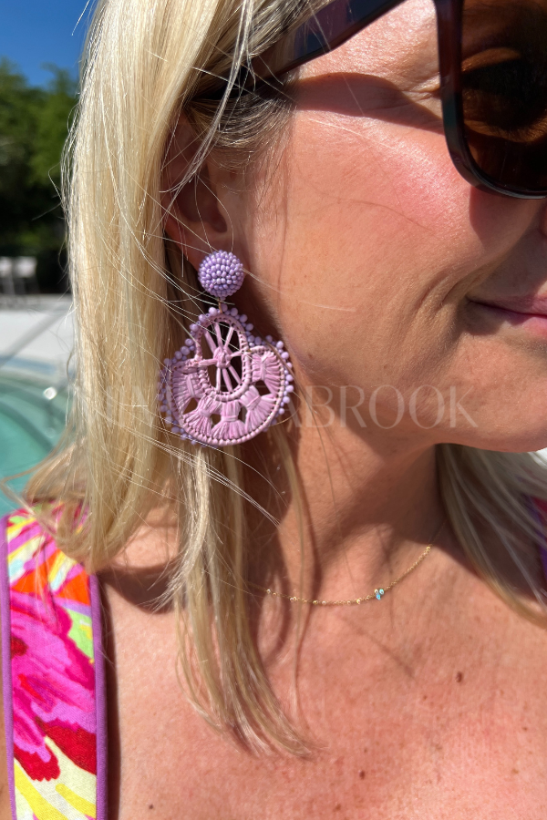 Tobey earrings, lavender