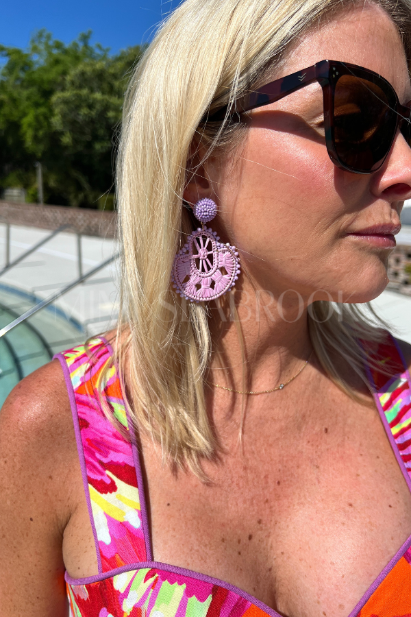 Tobey earrings, lavender