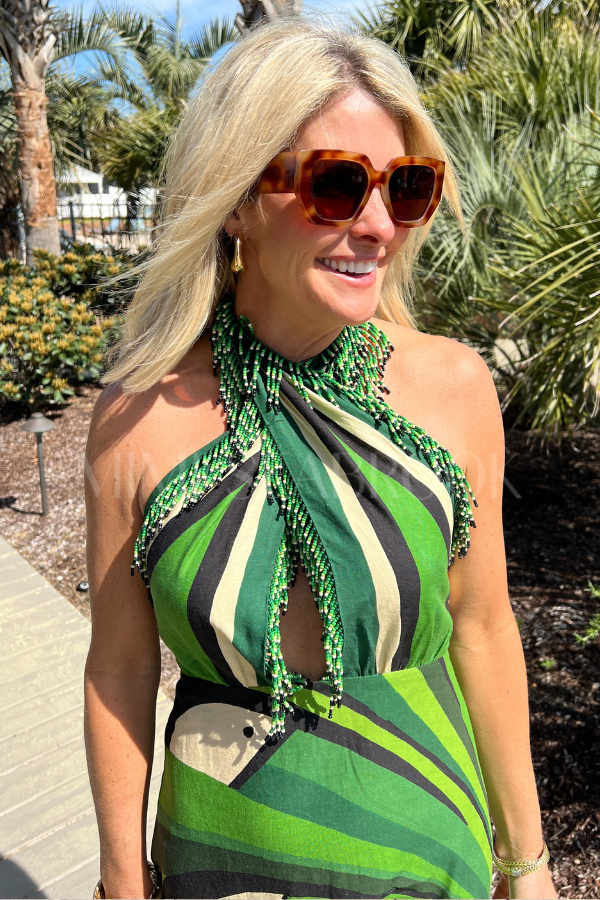 Toucan Tree Green Dress by FARM RIO