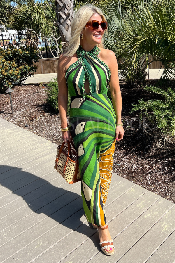 Toucan Tree Green Dress by FARM RIO