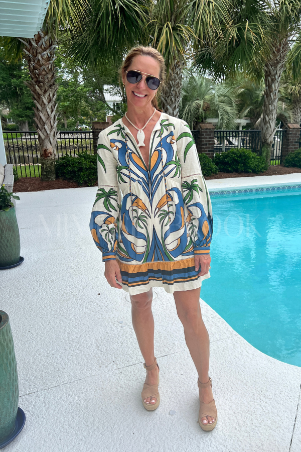 Tropical Graphic Mini Dress by Farm Rio