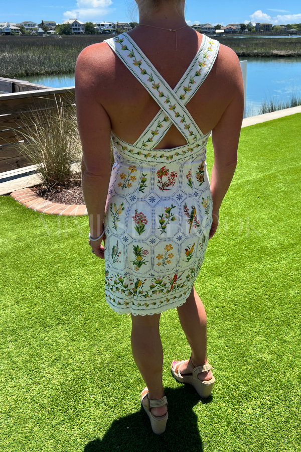 Tropical Porcelain Mini Dress by Farm Rio