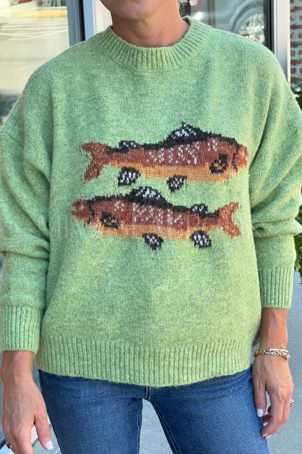 Trout sweater, green