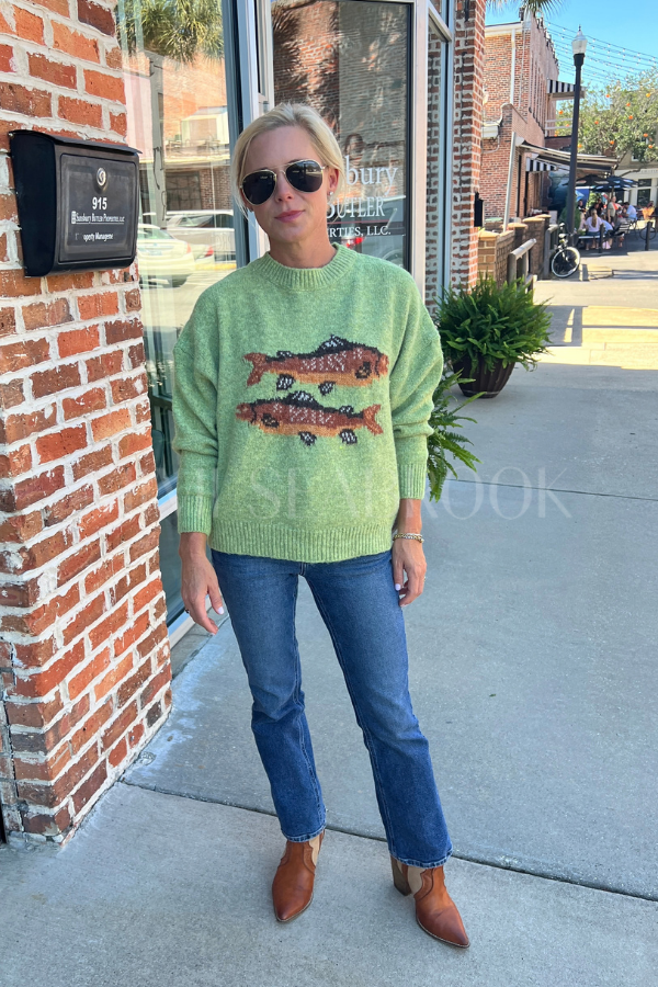 Trout sweater, green