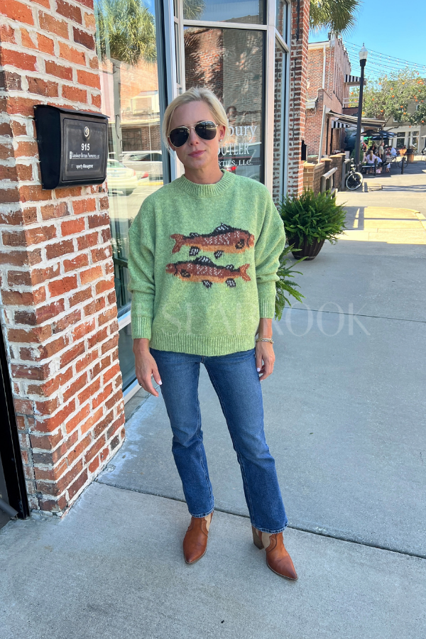 Trout sweater, green